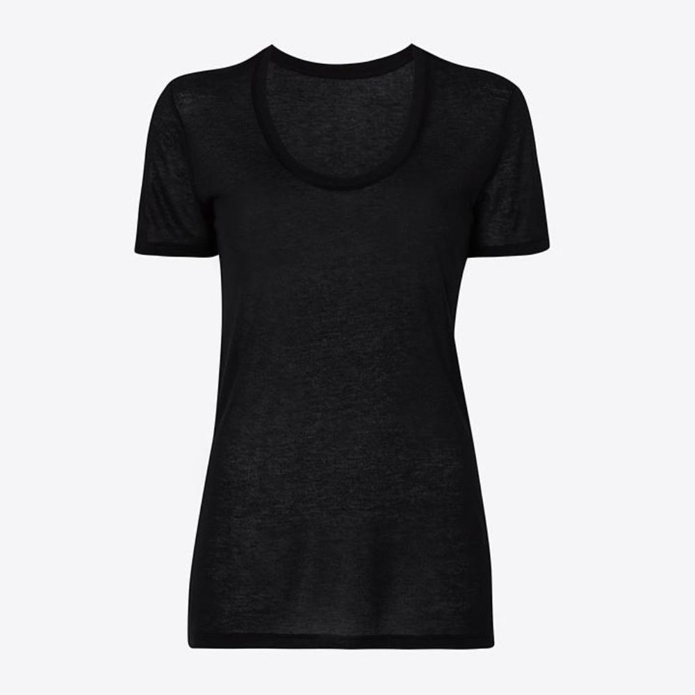 VYAYAMA SCOOP NECK CASHMERE MODAL® T-SHIRT